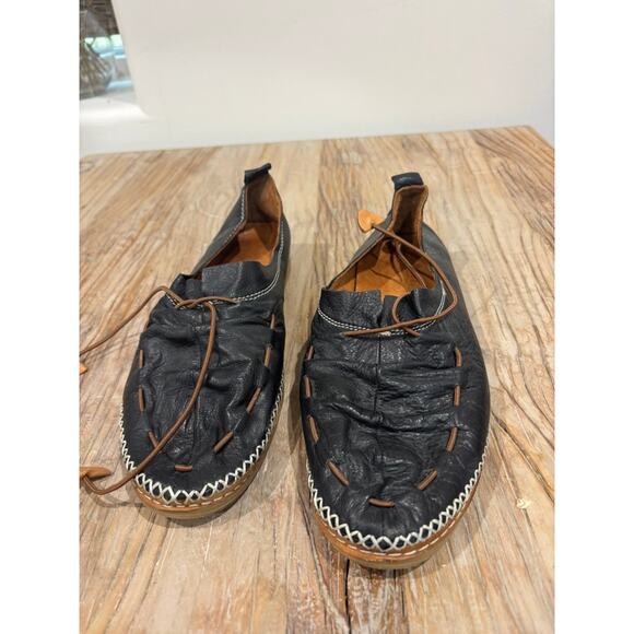 Spring Step Berna Leather Flats Black Size 42 - Picture 3 of 10